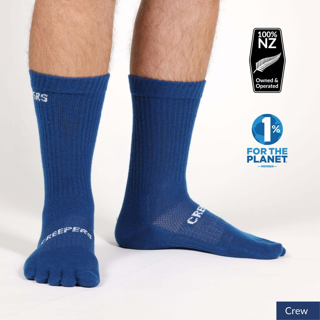Peacock Blue | Creepers Merino Toe socks | Creepers Socks