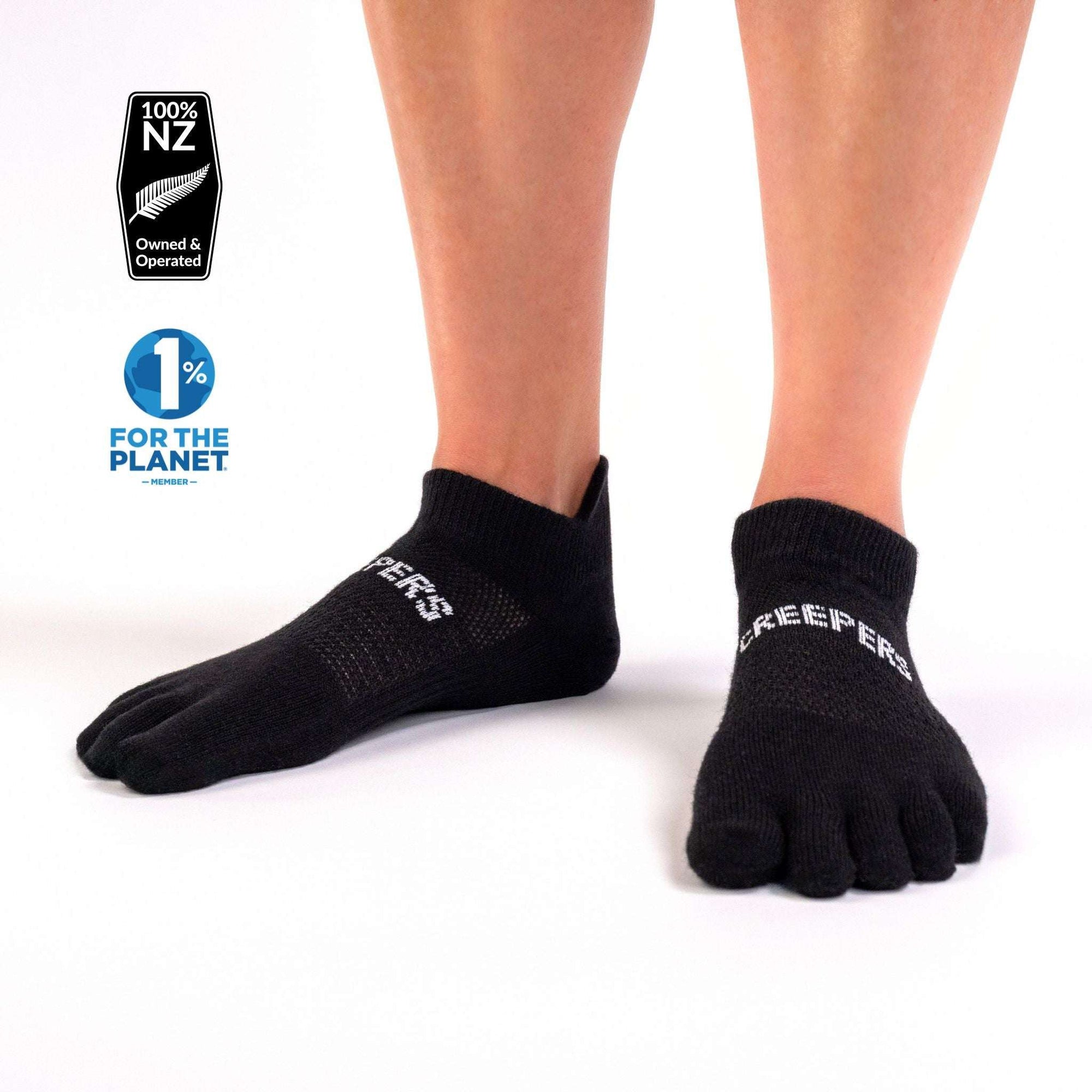 Merino Wool Low Ankle Toe Socks | Creepers Toe Socks | Creepers Socks