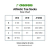 Creepers merino running toe socks size chart